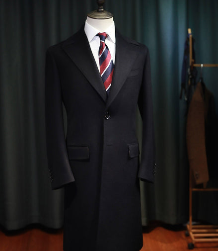 Padded Wool Polo Coat In Winter