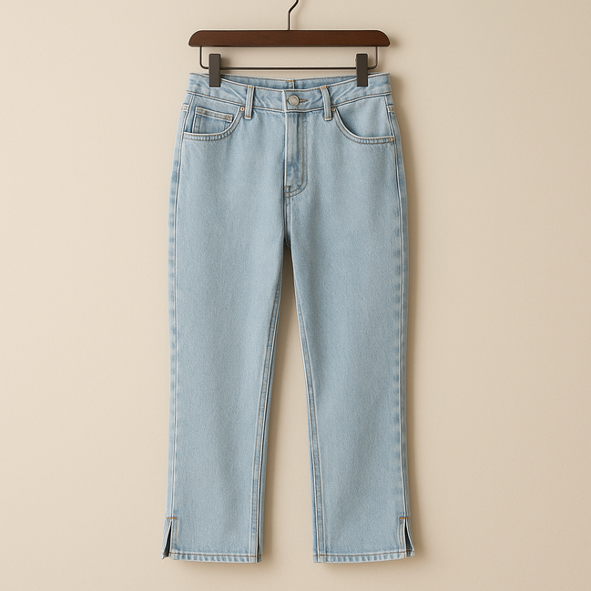 Ashford Split-Hem Light Wash