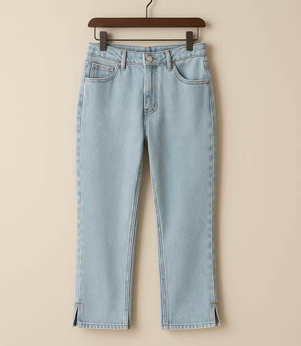Ashford Split-Hem Light Wash