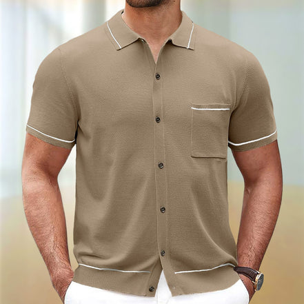 Mayfair Piped Knit Polo