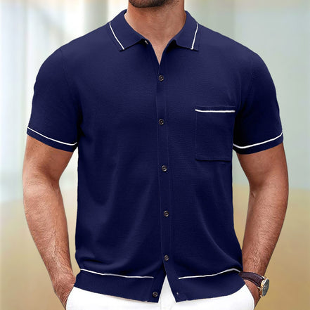 Mayfair Piped Knit Polo