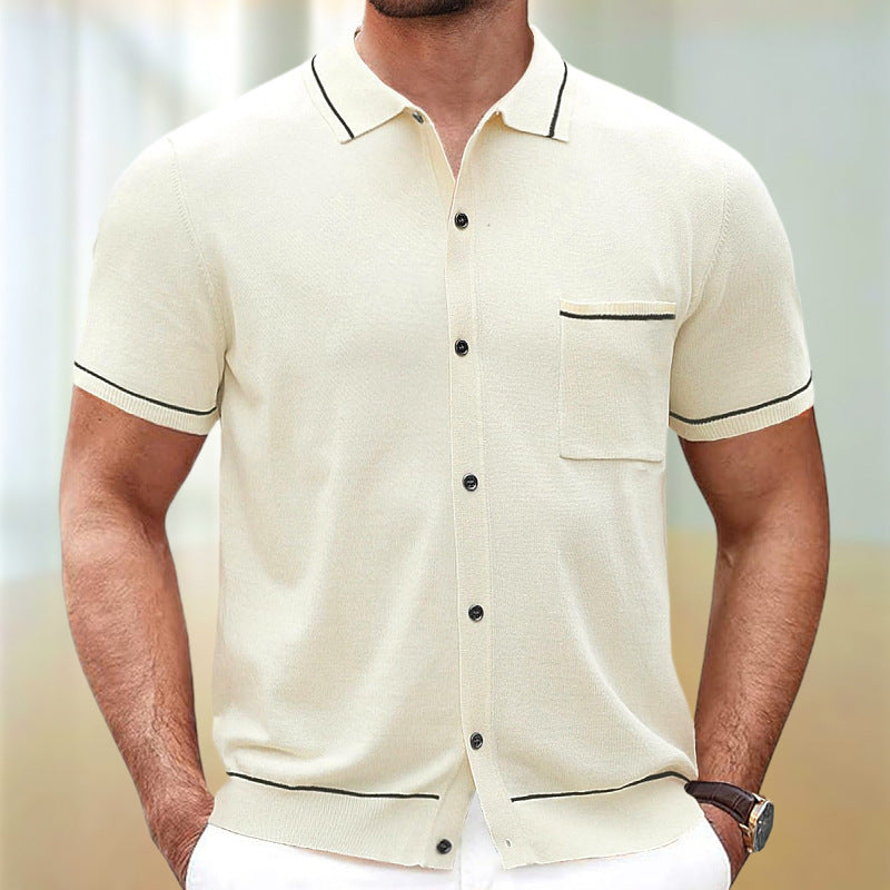 Mayfair Piped Knit Polo